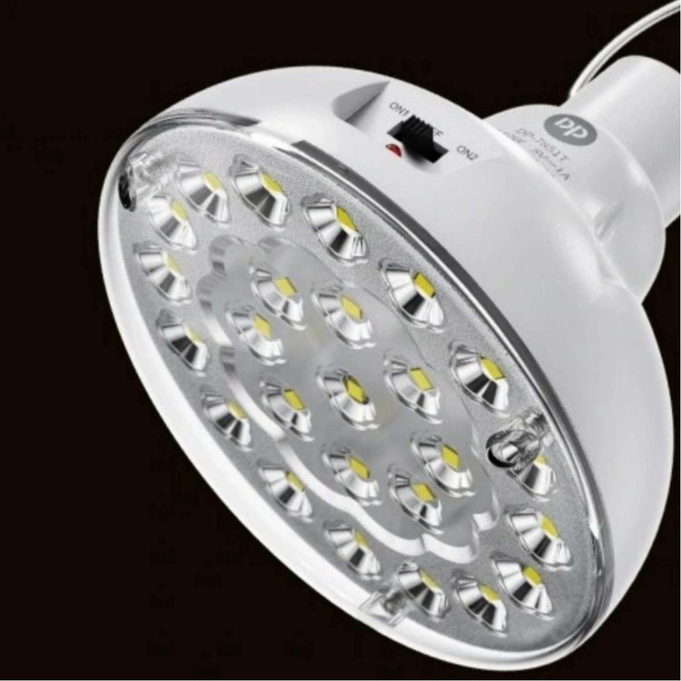 لامپ شارژی DP مدل DP-7851T - سفید ( همراه با پنل خورشیدی)