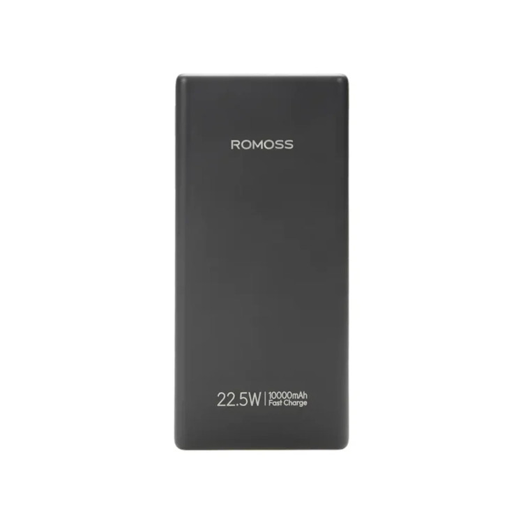 پاوربانک PD و فست شارژ Romoss 22.5W 10000mAh مدل PRC10-171-2143 - مشکی (گارانتی متین)