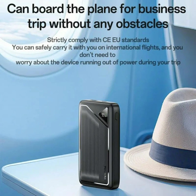 پاوربانک PD و فست شارژ Yesido 10000mAh مدل YP84 22.5W - مشکی (گارانتی 12 ماه تعویض نیکان همراه)