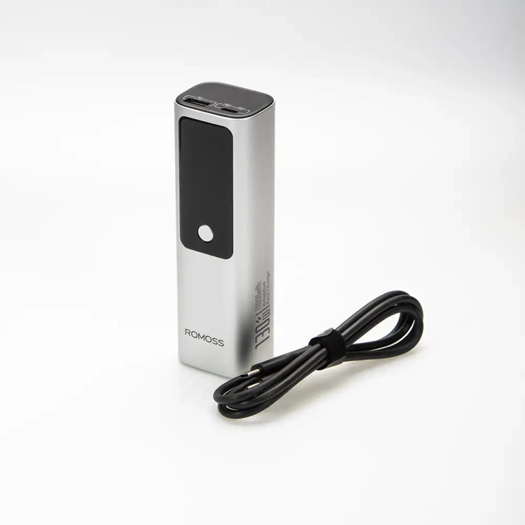 پاوربانک PD و فست شارژ Romoss 130W 10000mAh مدل PPU10-128-S533H - خاکستری (گارانتی متین)