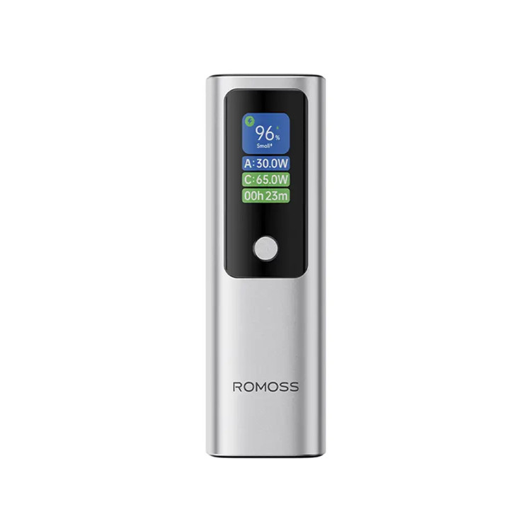 پاوربانک PD و فست شارژ Romoss 130W 10000mAh مدل PPU10-128-S533H - خاکستری (گارانتی متین)