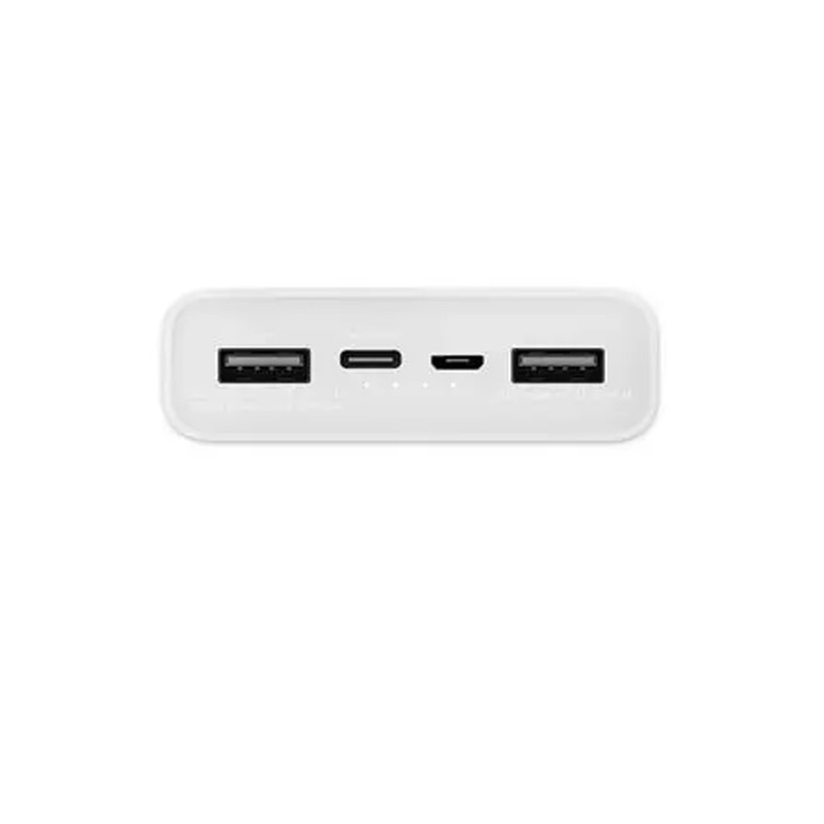 پاوربانک فست شارژ Xiaomi 18W 20000mAh مدل Plm18ZM - سفید - (گارانتی 6 ماهه شرکتی)