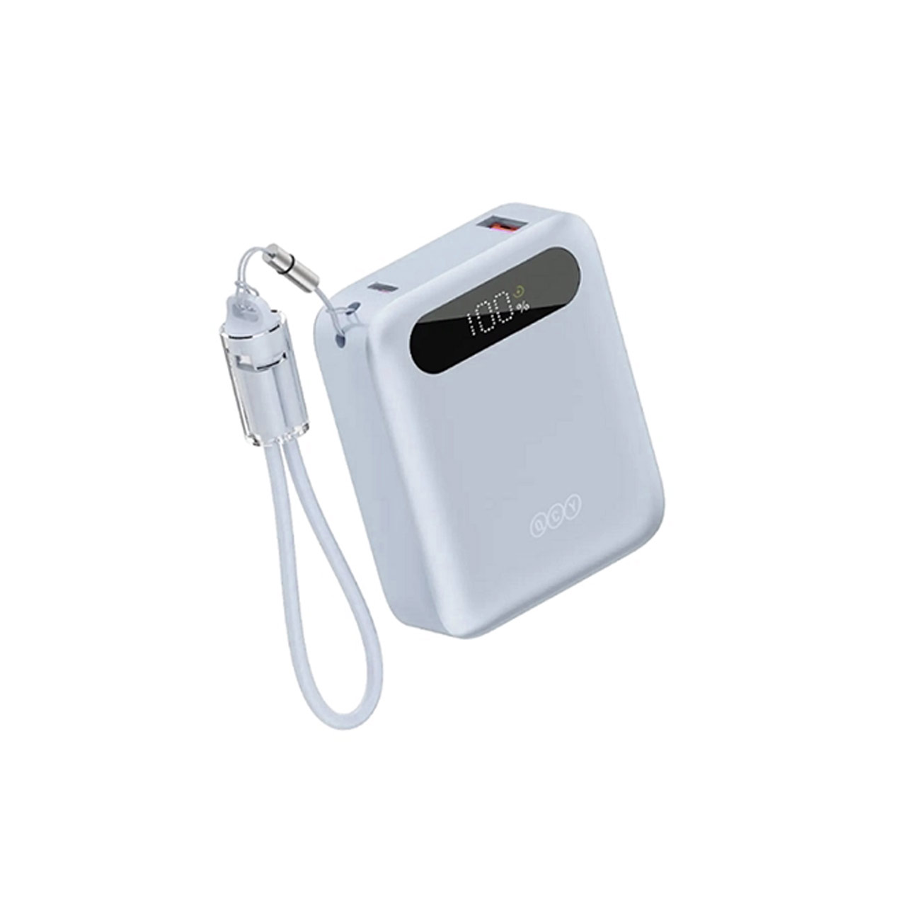 پاوربانک فست شارژ QCY 22.5W 10000mAh مدل PB10D - آبی (گارانتی تعویض یکساله شرکتی)