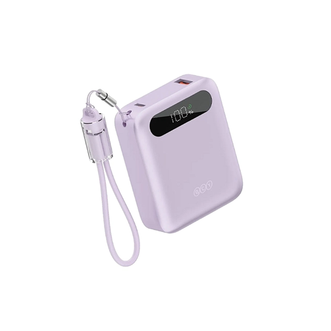 پاوربانک فست شارژ QCY 22.5W 10000mAh مدل PB10D - بنفش (گارانتی تعویض یکساله شرکتی)