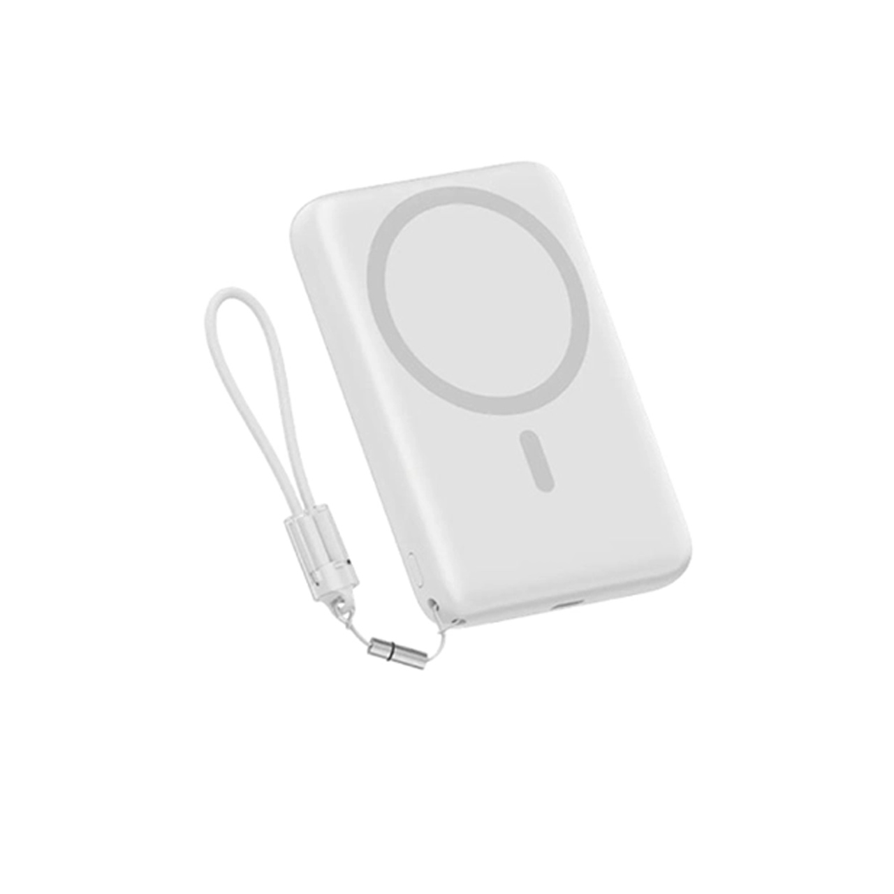پاوربانک فست شارژ مگنتی QCY 10000mAh مدل PBW10A 22.5W - نقره ای (گارانتی تعویض یکساله شرکتی)