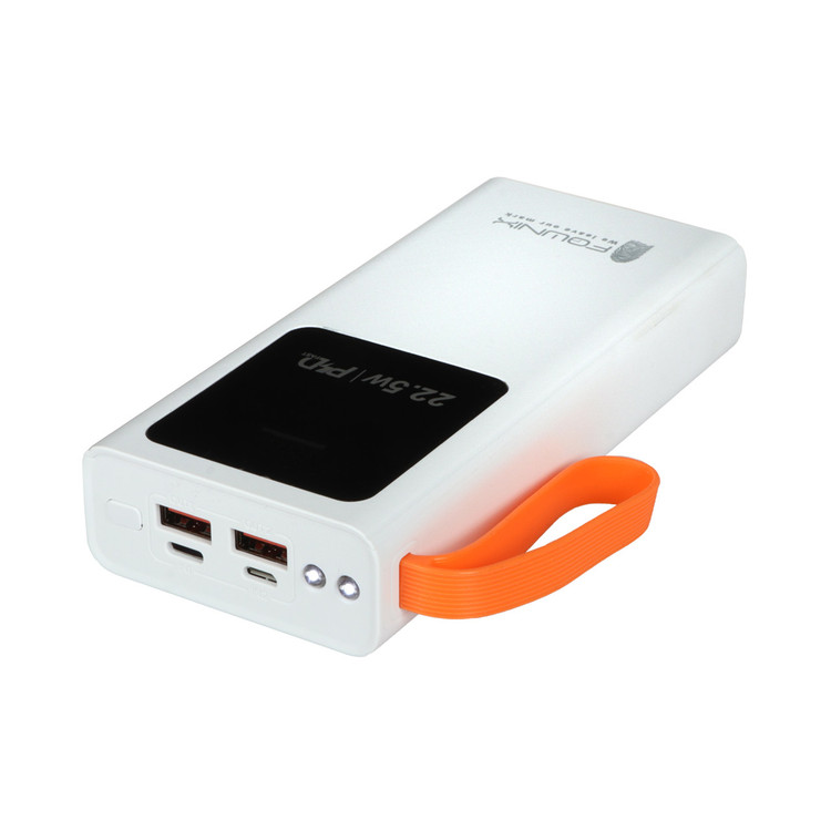 پاوربانک PD و فست شارژ Fownix 22.5W 20000mAh مدل G01 - سفید