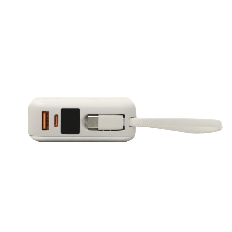 پاوربانک PD و فست شارژ QCY 45W 20000mAh مدل PB20A - نقره ای (گارانتی تعویض یکساله شرکتی)