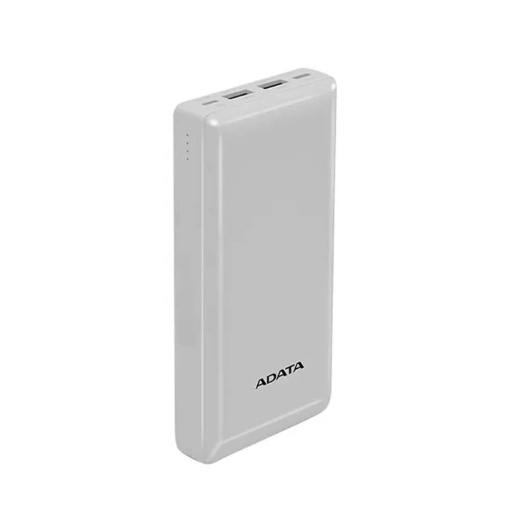 پاوربانک فست شارژ ADATA 15W 20000mAh مدل C20 - سفید (گارانتی آونگ)