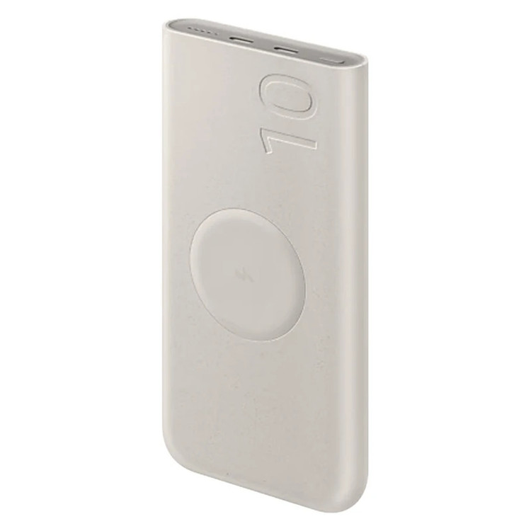 پاوربانک PD و فست شارژ Samsung 10000mAh مدل EB-U2510 25W - بژ (گارانتی یکساله شرکتی) NZ
