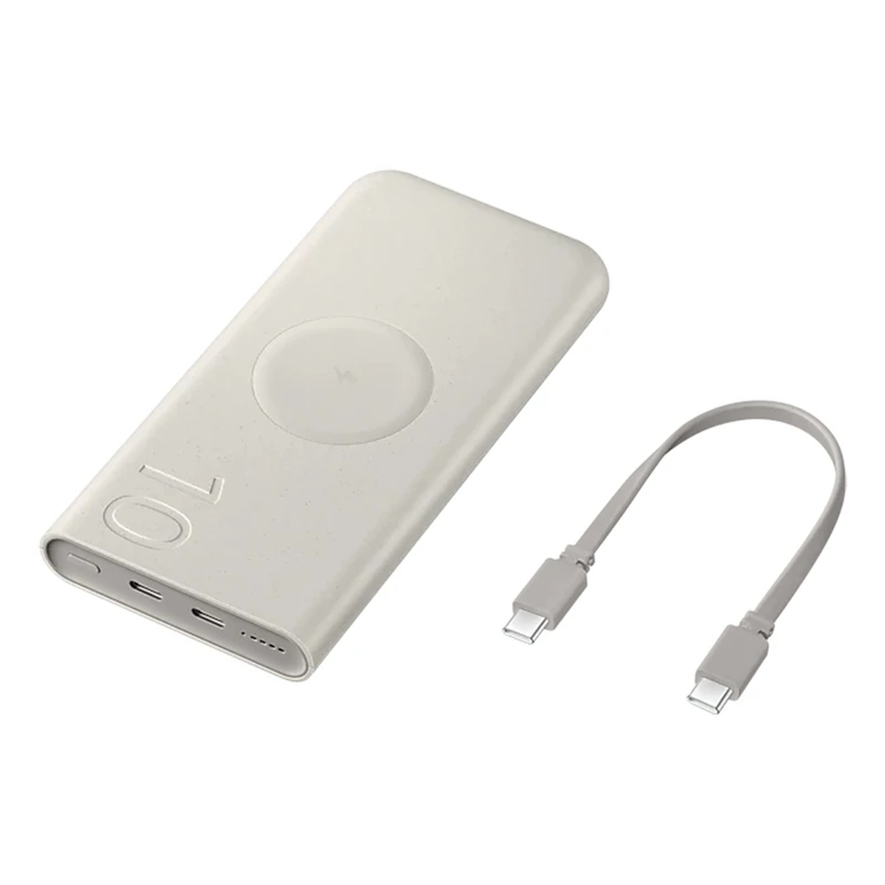 پاوربانک PD و فست شارژ Samsung 10000mAh مدل EB-U2510 25W - بژ (گارانتی یکساله شرکتی) NZ