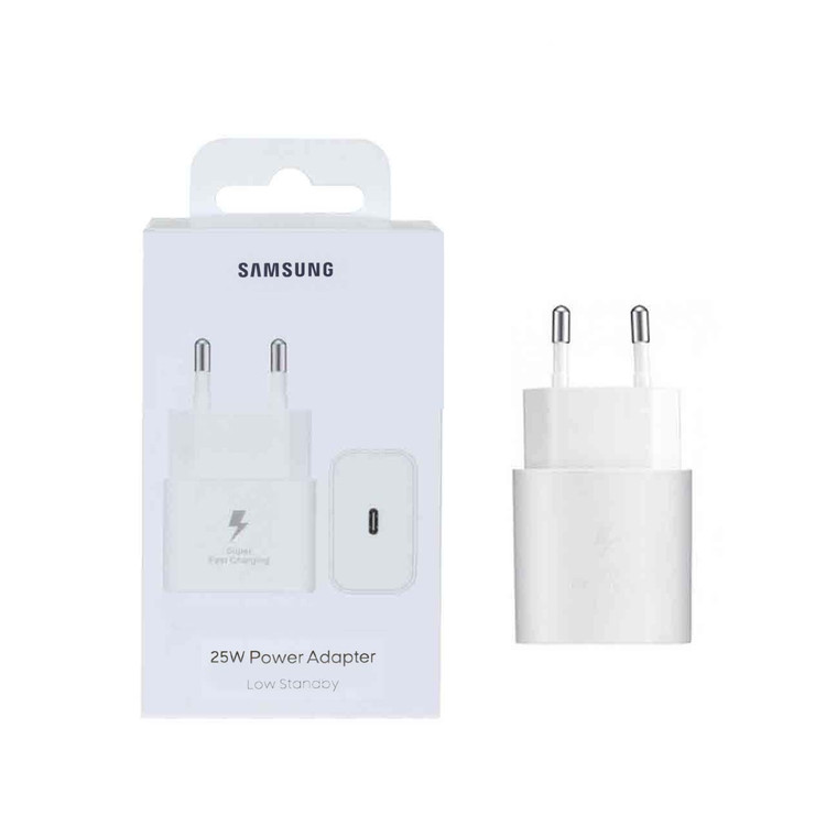 شارژر دیواری فست و PD تک پورت Samsung مدل EP-T2510 25W - سفید - اصلی (گارانتی 12 ماهه شرکتی)