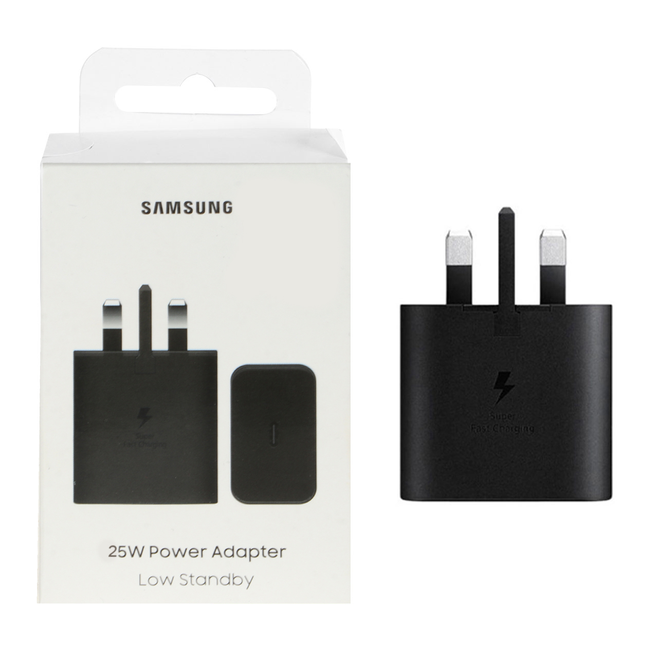 شارژر دیواری سه پین تک پورت SAMSUNG 25W مدل T2510 CH ( فست و PD) مشکی - DST ( شش ماهه شرکتی)