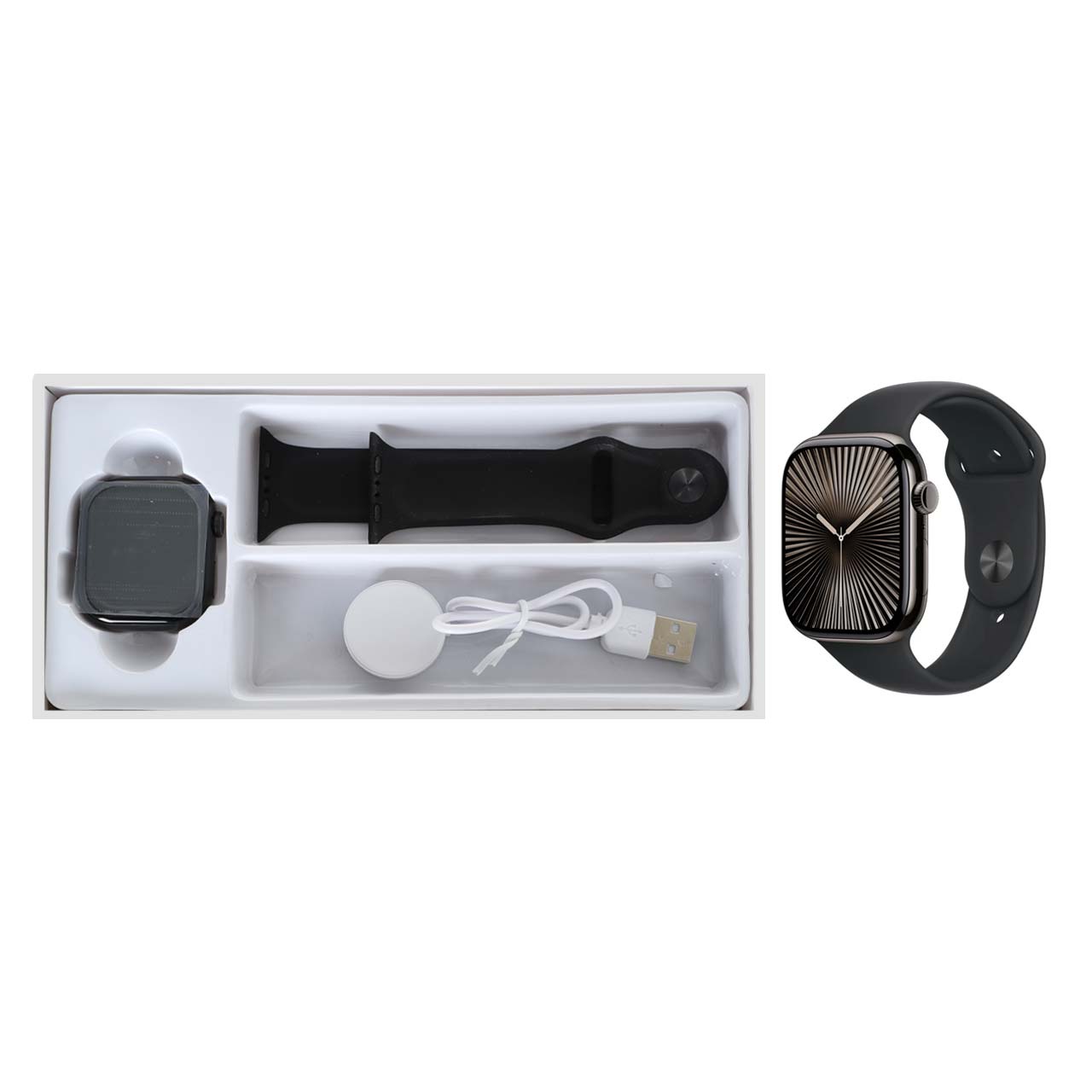 پک ساعت هوشمند KEQIWEAR مدل KW62 Max - مشکی