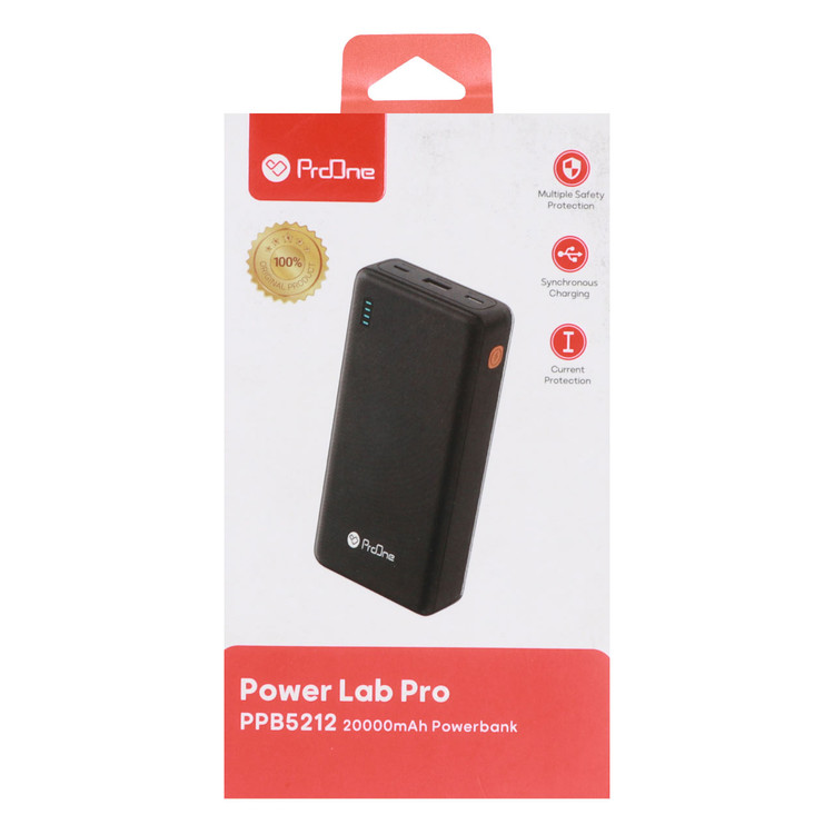 پاوربانک فست شارژ ProOne 20000mAh مدل PPB5212 Power Lab Pro - سفید