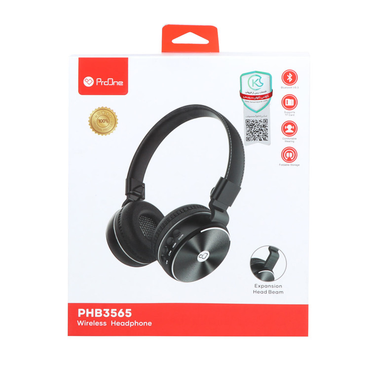 هدفون بی سیم ProOne مدل PHB3565 - طلایی