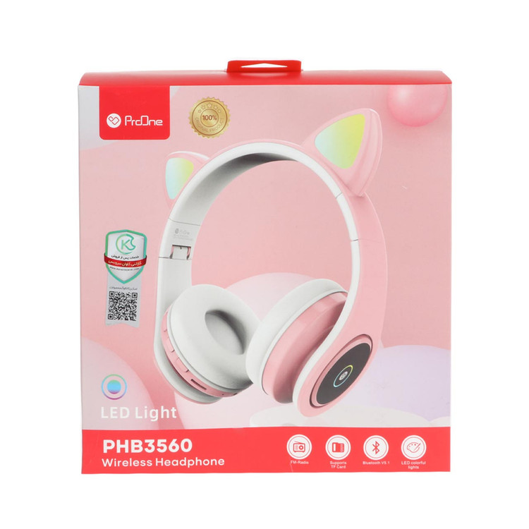 هدفون بی سیم ProOne مدل PHB3560 - سفید