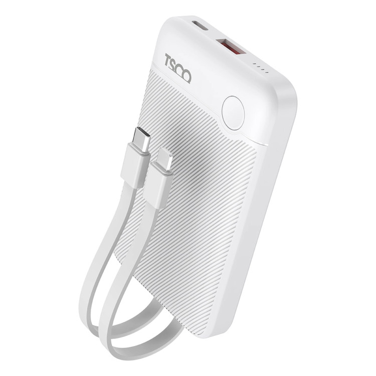 پاوربانک فست شارژ TSCO 10000mAh مدل TP 1011 22.5W - سفید