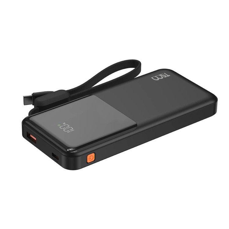 پاوربانک فست شارژ TSCO 10000mAh مدل TP 1013 22.5W - مشکی (گارانتی 12 ماهه TSCO)