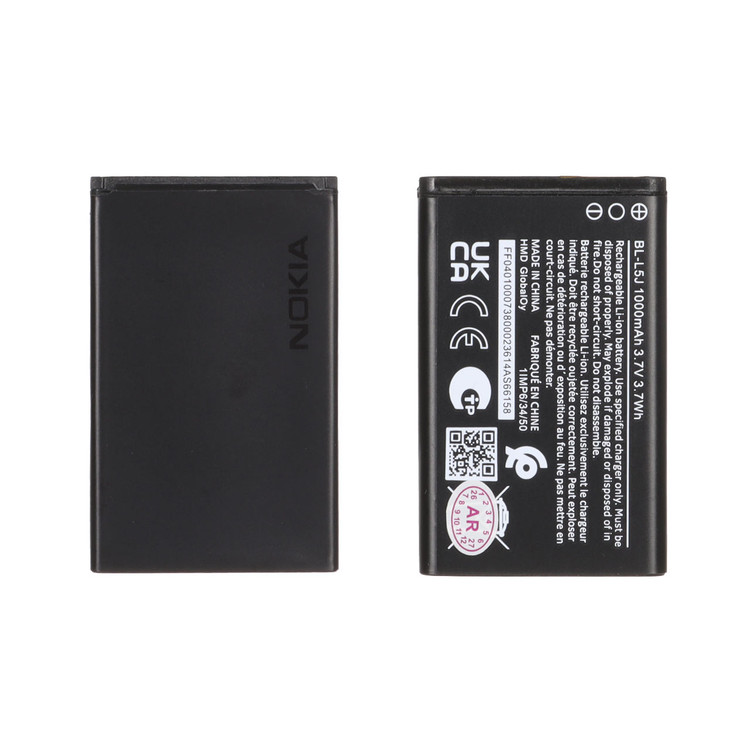 باتری موبایل Nokia مدل BL-L5J با ظرفیت 1000mAh - اصلی (گارانتی 6 ماهه آرنا)
