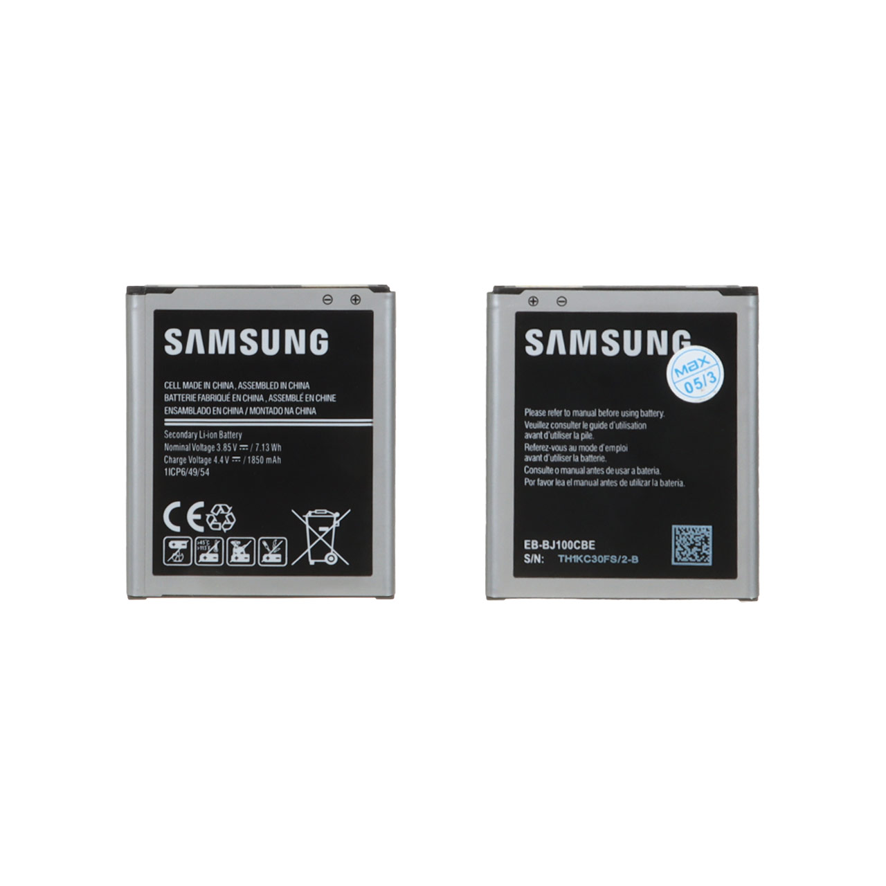 باتری موبایل Samsung مدل J1 با ظرفیت 1850mAh (گارانتی 12 ماهه MAX)