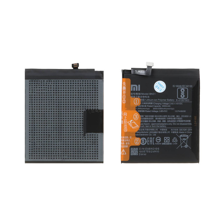 باتری موبایل Xiaomi مدل BN31 / Mi 5X / Mi A1 / Redmi Note 5 با ظرفیت 3080mAh (گارانتی 12 ماهه MAX)