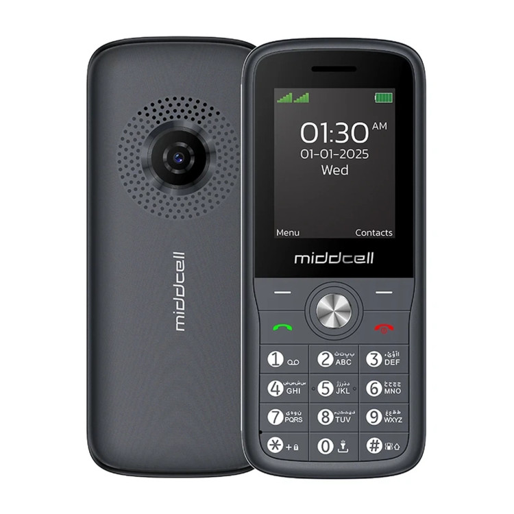 گوشی موبایل Middcell مدل M130 - خاکستری