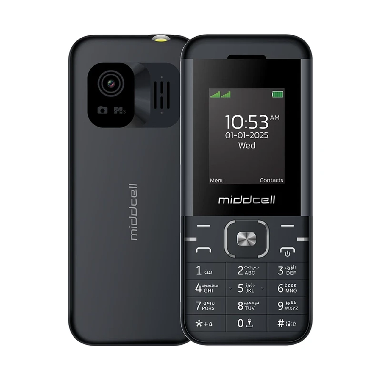 گوشی موبایل Middcell مدل M5310 - مشکی خاکستری