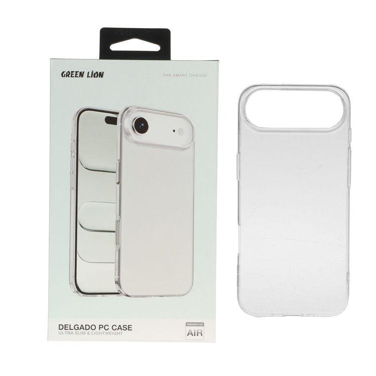 قاب اورجینال Green Lion شفاف Delgado Pc Case مدل Apple iPhone 17 Air (پک دار)