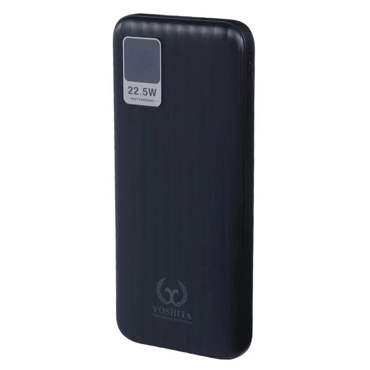 پاوربانک PD و فست شارژ Yoshita 22.5W 10000mAh مدل YP-010 - مشکی - MMS (گارانتی 6 ماهه YA)